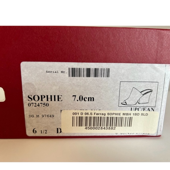 Salvatore Ferragamo black suede slides, sandals NEW in box - Picture 7 of 9